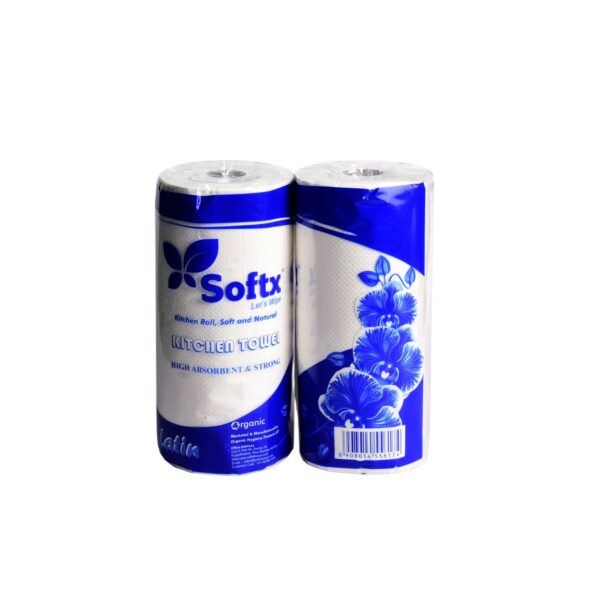 softx-Latin Kitchen Roll - Virgin Paper Kitchen Towel | Absorbent, Durable for Messy Kitchen Tasks