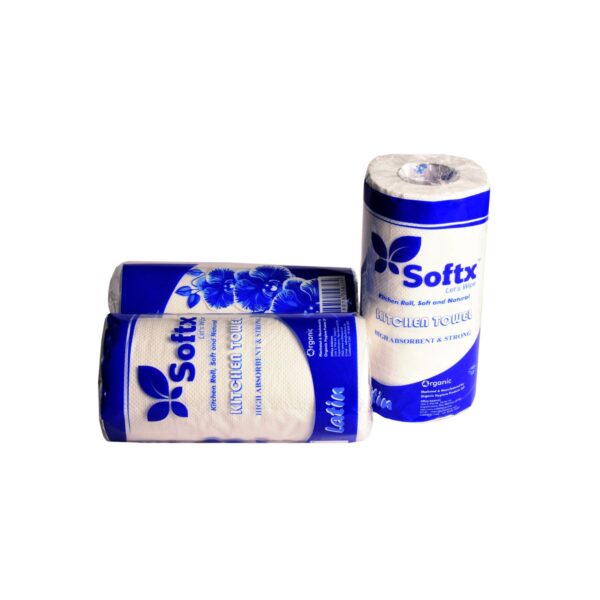softx-Latin Kitchen Roll - Virgin Paper Kitchen Towel | Absorbent, Durable for Messy Kitchen Tasks