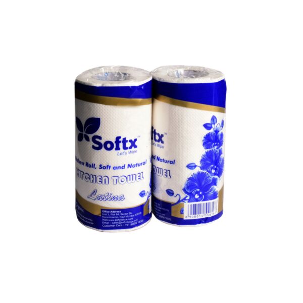 Softx Latina Kitchen Roll - Ultra-Absorbent & Durable 100% Virgin Paper Kitchen Towel for Effortless Cleaning