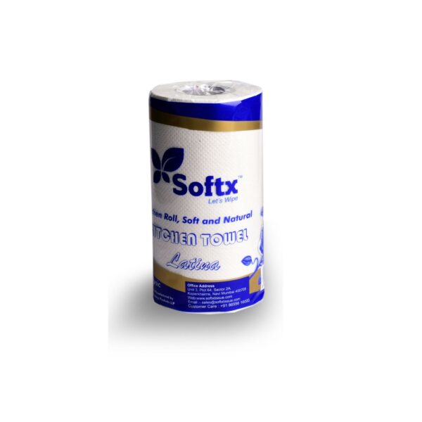 Softx Latina Kitchen Roll - Ultra-Absorbent & Durable 100% Virgin Paper Kitchen Towel for Effortless Cleaning