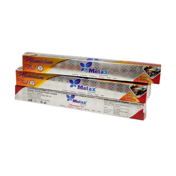 Metax Heavy Duty Aluminium Foil 18 No' | Premium Food Grade Wrap | Eco-Friendly