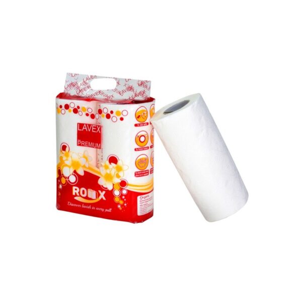 Lavex - Rollx Kitchen Roll | Soft Touch Kitchen Paper Towel | Gentle for Cleaning and Wiping